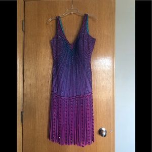 Sunburst Flapper Prom Dress
